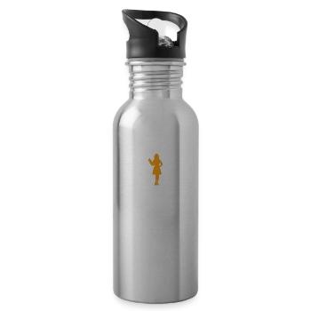 Nurse - Trinkflasche mit integriertem Trinkhalm - Lightsilver - Rechts