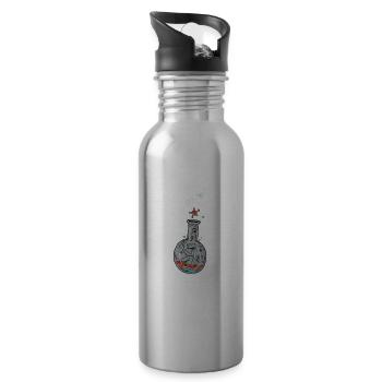 Chemistry I test tube laboratory microscope for - Water bottle with straw - silver - Right