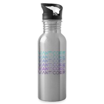 Mantikor Persische Folklore Griechisch Retro - Trinkflasche mit integriertem Trinkhalm - Lightsilver - Rechts