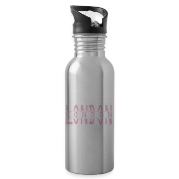London - Trinkflasche mit integriertem Trinkhalm - Lightsilver - Rechts