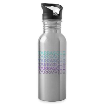 Tarrasque Französische Mythologie Retro - Trinkflasche mit integriertem Trinkhalm - Lightsilver - Rechts
