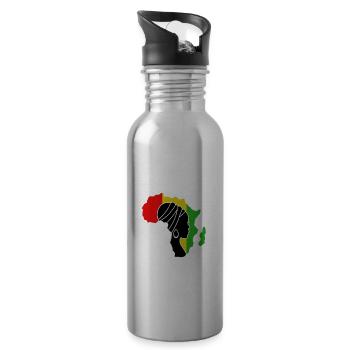 Teach Black History - Trinkflasche mit integriertem Trinkhalm - Lightsilver - Rechts