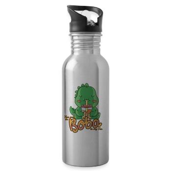 Du bist der Boba zu meinem Tee - Kawaii Bubble Tea - Trinkflasche mit integriertem Trinkhalm - Lightsilver - Rechts