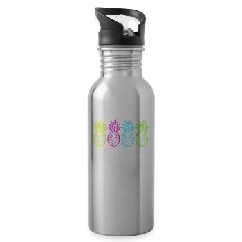 Chemise d’été d’été Femmes Hommes - Gourde avec paille intégrée - argent clair - Droite