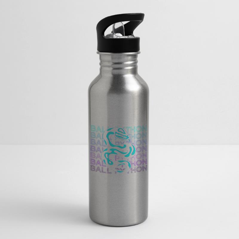 Ball Python Snake Retro Gift Water bottle with straw