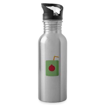 Pomegranate Juice - Water bottle with straw - silver - Right
