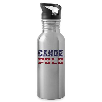 Kanupolo États-Unis - Gourde avec paille intégrée - argent clair - Droite