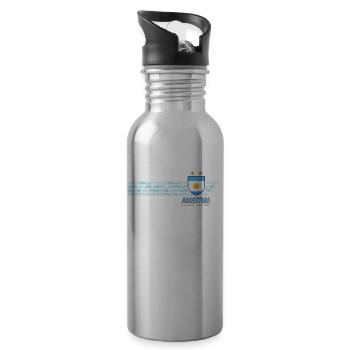 Argentina Albiceleste Football Fan Jersey - Water bottle with straw - silver - Right