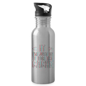 I'm Just In It For The Cache 3 - Trinkflasche mit integriertem Trinkhalm - Lightsilver - Rechts
