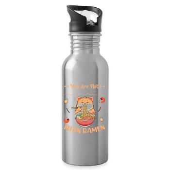 Nicht Spezieller Als Ramen-Nudeln Fun Noodle - Trinkflasche mit integriertem Trinkhalm - Lightsilver - Rechts