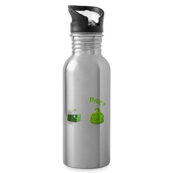 Wasa Bae Wasabi Japanese Food Happy Sushi - Trinkflasche mit integriertem Trinkhalm - Lightsilver - Rechts