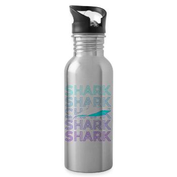 Hai Retro - Trinkflasche mit integriertem Trinkhalm - Lightsilver - Rechts
