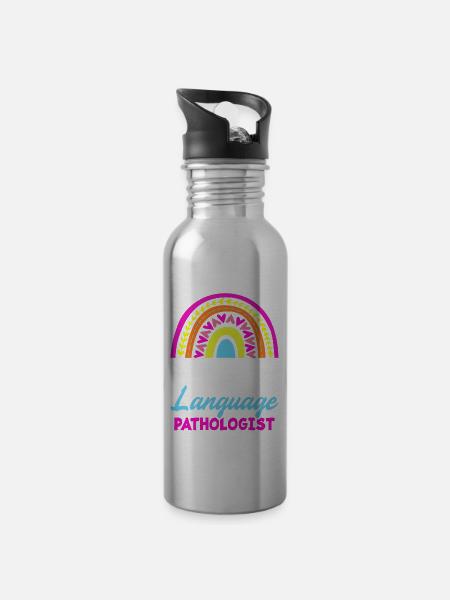 Speech Language Pathologist Speech Therapy - Trinkflasche mit integriertem Trinkhalm - 