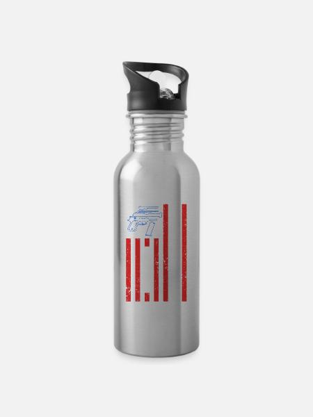 I Study Triggernometry - Trinkflasche mit integriertem Trinkhalm -
