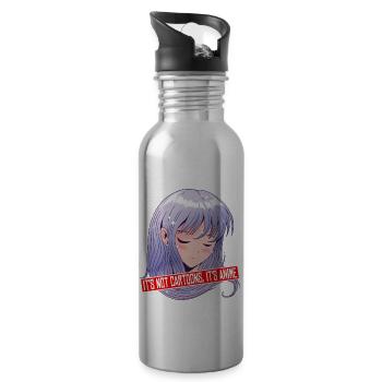 It's Not Cartoons, It's Anime 4 - Trinkflasche mit integriertem Trinkhalm - Lightsilver - Rechts