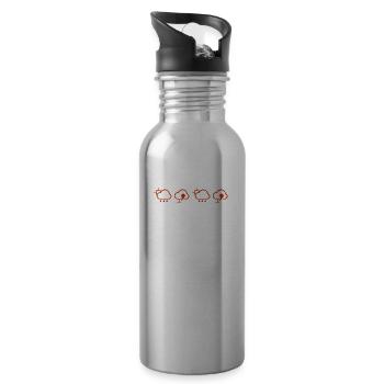 I'm A Weather Watcher Weather Forecast Meteorology - Trinkflasche mit integriertem Trinkhalm - Lightsilver - Rechts