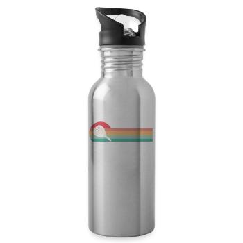 Kann Nicht Ich Habe Padel für Padel Spieler und - Trinkflasche mit integriertem Trinkhalm - Lightsilver - Rechts