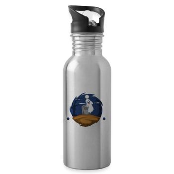 After Lives Matter - Water bottle with straw - silver - Right
