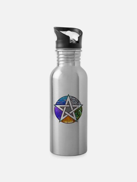 Nature Is My Church - Trinkflasche mit integriertem Trinkhalm -