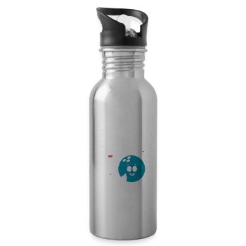 Dieses Ist Mein Ersatzhemd Lustiger Bowling-Bowler - Trinkflasche mit integriertem Trinkhalm - Lightsilver - Rechts