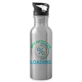 Spionage-detektor Laden Hoch Fliegen Rekorder - Trinkflasche mit integriertem Trinkhalm - Lightsilver - Rechts
