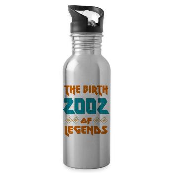 20 Anniversaire Ugly 2002 Vintage 2002 - Gourde avec paille intégrée - argent clair - Droite