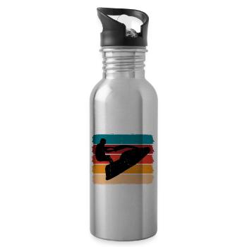 Life Is Easy, Just Add Water 2 - Trinkflasche mit integriertem Trinkhalm - Lightsilver - Rechts