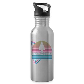 Arrowhead Retro - Water bottle with straw - silver - Right