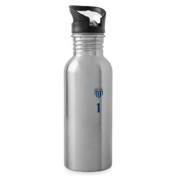 Greece Hellas Greece Greek Football - Water bottle with straw - silver - Right