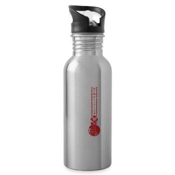 USA Abrissbirne für Demolisierungs Experte am Demo - Trinkflasche mit integriertem Trinkhalm - Lightsilver - Rechts