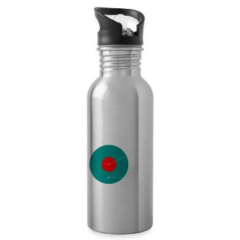 How Introverts Make Friends 3 - Trinkflasche mit integriertem Trinkhalm - Lightsilver - Rechts
