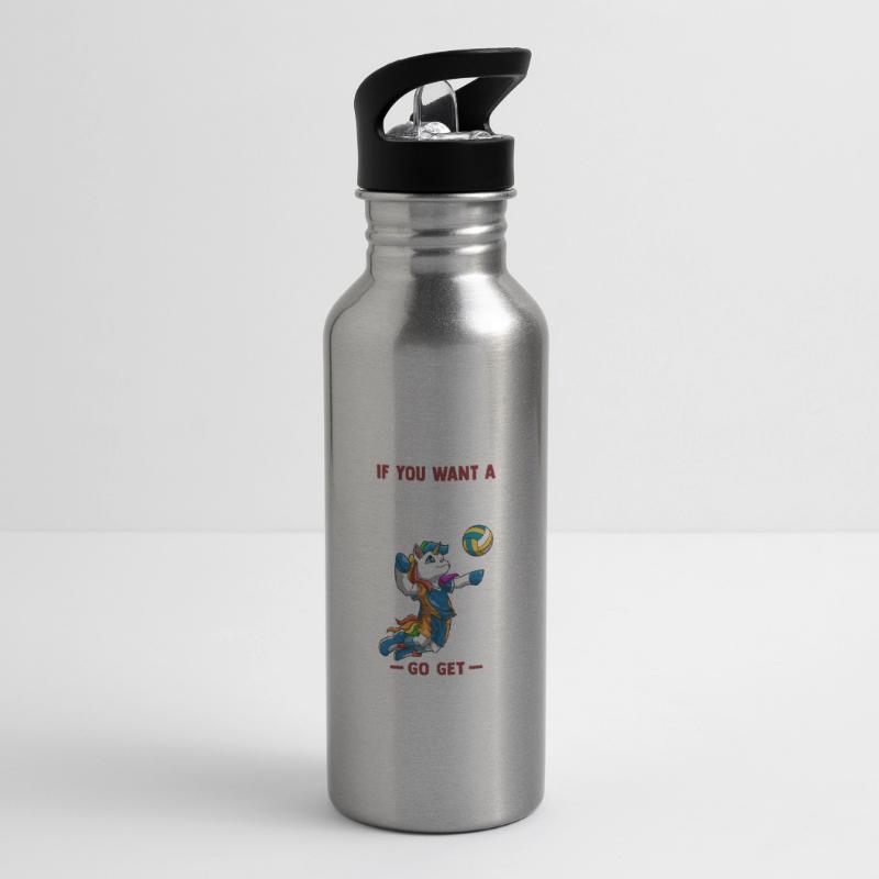 Wenn du ein Softeis willst, hol dir Eiscreme - Trinkflasche mit integriertem Trinkhalm