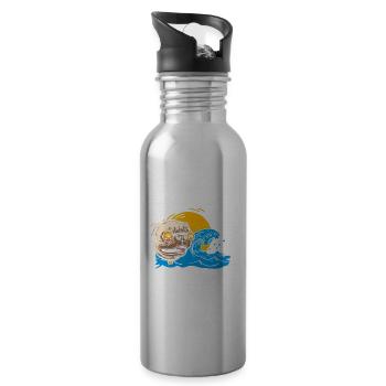 Florida - Water bottle with straw - silver - Right