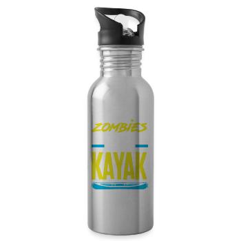 Kajak Kanu - Trinkflasche mit integriertem Trinkhalm - Lightsilver - Rechts