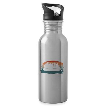 Yes I Do Have A Retirement Plan I Plan On Rafting - Trinkflasche mit integriertem Trinkhalm - Lightsilver - Rechts