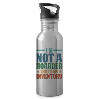 I'm Not A Hoarder, That's My Inventory 8 - Trinkflasche mit integriertem Trinkhalm - Lightsilver - Rechts