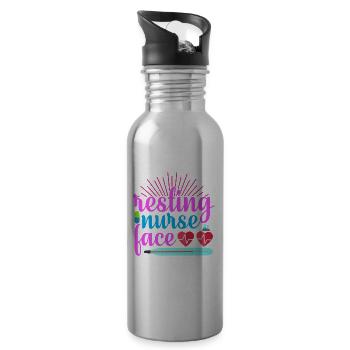 NURSE Nurse - Water bottle with straw - silver - Right