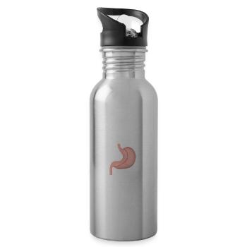 Gastric Bypass and Gastric Bypass Operation Design - Water bottle with straw - silver - Right