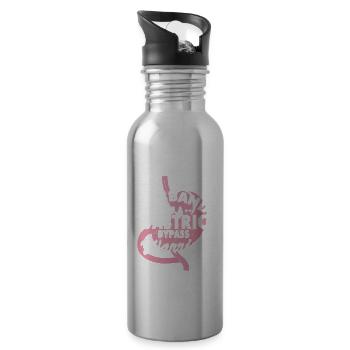 Gastric Bypass and Gastric Bypass Operation Design - Water bottle with straw - silver - Right