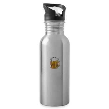 Huggies and Chuggies 21 - Water bottle with straw - silver - Right