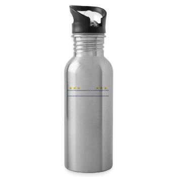 Accountant Never Wrong Funny Accounting Finance - Water bottle with straw - silver - Right