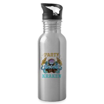 Let's Get This Party Kraken Electrified Melodious - Trinkflasche mit integriertem Trinkhalm - Lightsilver - Rechts