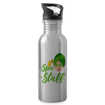 Spa Staff - Water bottle with straw - silver - Right