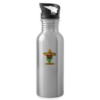Nicht So Durchschnittlicher Kostenschätzer - Trinkflasche mit integriertem Trinkhalm - Lightsilver - Rechts