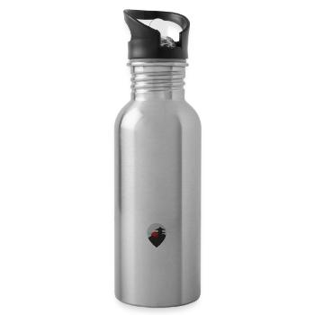 Ich bin es leid, aufzuwachen und nicht in Japan zu sein - Trinkflasche mit integriertem Trinkhalm - Lightsilver - Rechts