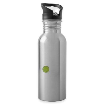 Lustige Tennisspieler-Trainer-Fan-Matching-Team - Trinkflasche mit integriertem Trinkhalm - Lightsilver - Rechts