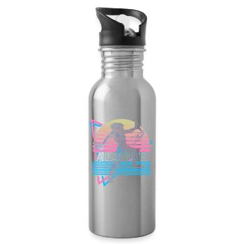 Alastor Griechischer Gott Antike griechische Mytho - Trinkflasche mit integriertem Trinkhalm - Lightsilver - Rechts