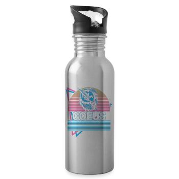 Coeus Griechischer Gott Antike griechische Mytholo - Trinkflasche mit integriertem Trinkhalm - Lightsilver - Rechts