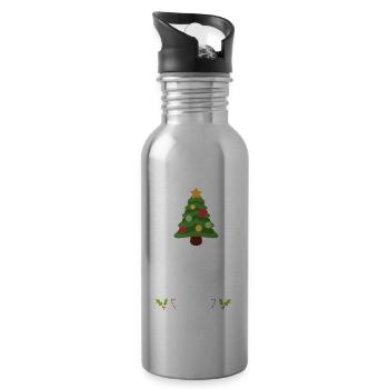 Christmas Pajamas Pajamas Sleepshirt - Water bottle with straw - silver - Right