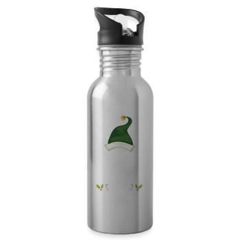 Christmas Pajamas Pajamas Sleepshirt - Water bottle with straw - silver - Right